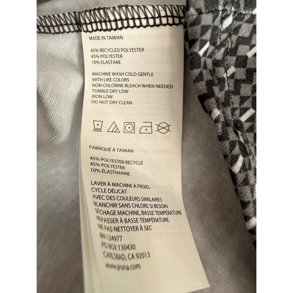 Prana Womens Grey Geometric Print Sleeveless Fit and Flare Athletic Dress Small - Picture 7 of 9